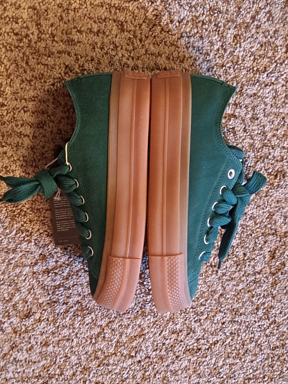 Converse CTAS Suede Women's Platform Midnight Clover/Gum Honey Sole Size 7.5 - Picture 5 of 9